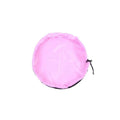 Pink kids' play mat bag for storing Lego toys, portable toy organizer with drawstring closure, ideal for kids' room toy storage.