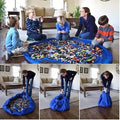 Pink 150cm kids play mat bag from Everything Baby, portable toy storage organizer for Lego and kids' toys with drawstring closure.