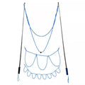 Blue double pole bubble rope for giant bubble outdoor party fun, designed for kids' outdoor play and bubble shows.