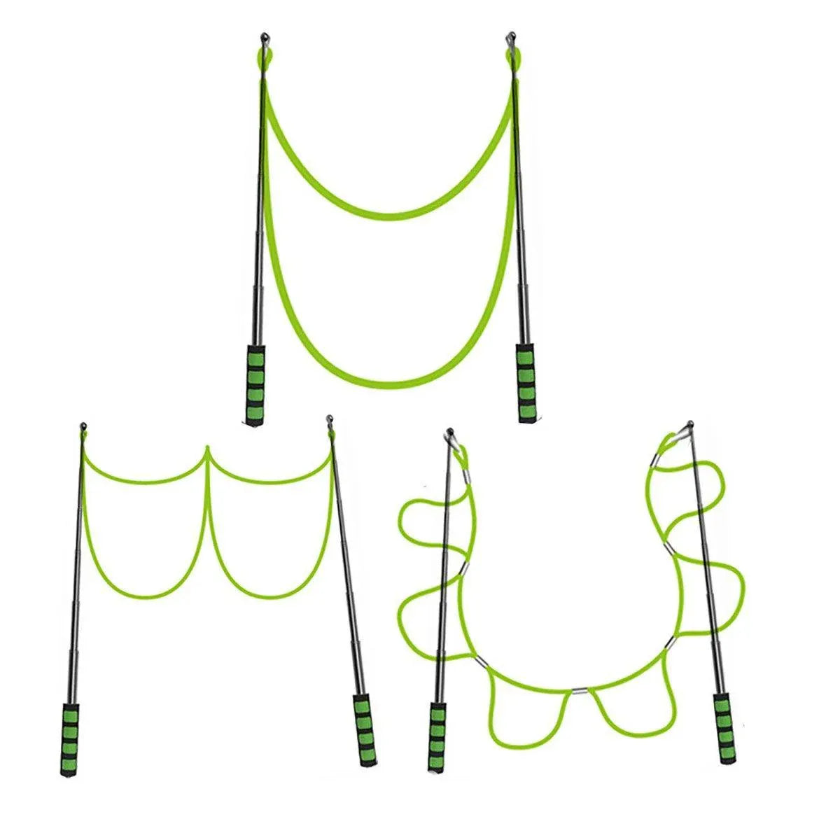Blue double pole bubble rope for giant bubble outdoor party fun, designed for kids' outdoor play and bubble-making activities.