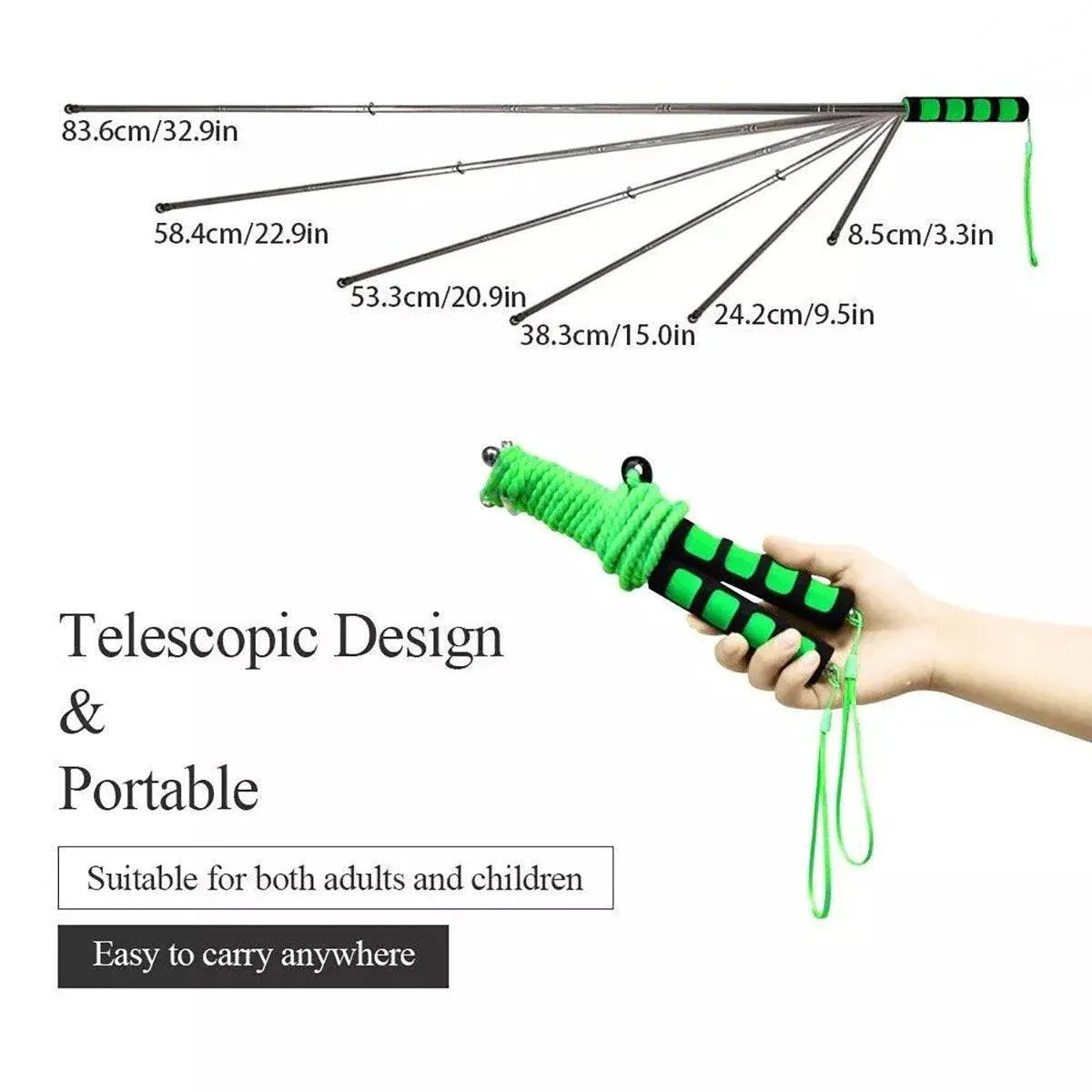 Blue double pole bubble rope from Everything Baby for giant outdoor bubble shows, perfect for kids' outdoor party fun.