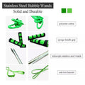 Blue double pole bubble rope for giant bubble outdoor toy, designed for kids' outdoor play and bubble fun activity.