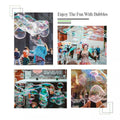 Blue double pole bubble rope for giant bubble outdoor party fun, designed for kids' outdoor play activities.