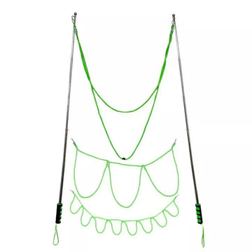 Green double pole bubble rope for giant bubble shows, outdoor kids' toy by Everything Baby, perfect for outdoor party fun.