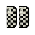 Two large capacity checkerboard pencil cases by Everything Baby, ideal for students to organize pens and stationery.