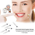 Set of four disposable dental syringes with curved tips for baby oral irrigation, 12ml capacity, by Everything Baby.