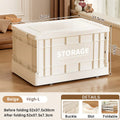 Foldable large capacity yellow toy storage box by Everything Baby, durable and space-saving for kids' toys and books.