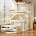 Yellow foldable toy storage box for kids by Everything Baby, spacious and durable, ideal for organizing children's toys and books.