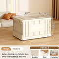 Yellow foldable toy storage box by Everything Baby, large capacity, space-saving, durable plastic for kids’ toys and organization.