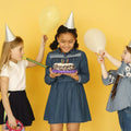 Set of four hand-cranked bell musical toys for kids, featuring colorful rings and a portable design by Everything Baby.