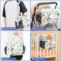 White multi-functional stroller hanging bag by Everything Baby, large capacity durable mommy bag for baby and kids stroller accessories.