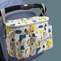 White multi-functional stroller hanging bag from Everything Baby, durable baby and kids stroller accessory with large capacity.