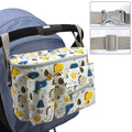 White stroller hanging bag by Everything Baby, multi-functional mommy bag with large capacity and durable design for baby and kids accessories.