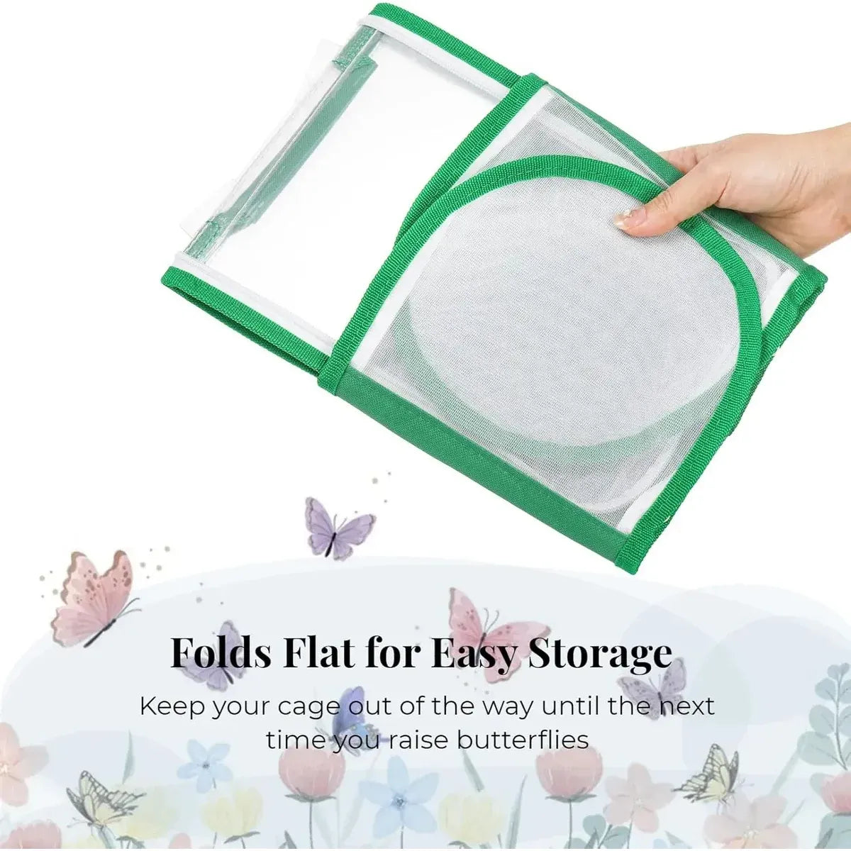 Transparent portable foldable insect cage by Everything Baby, ideal for outdoor bug collecting and outdoor kids' play.