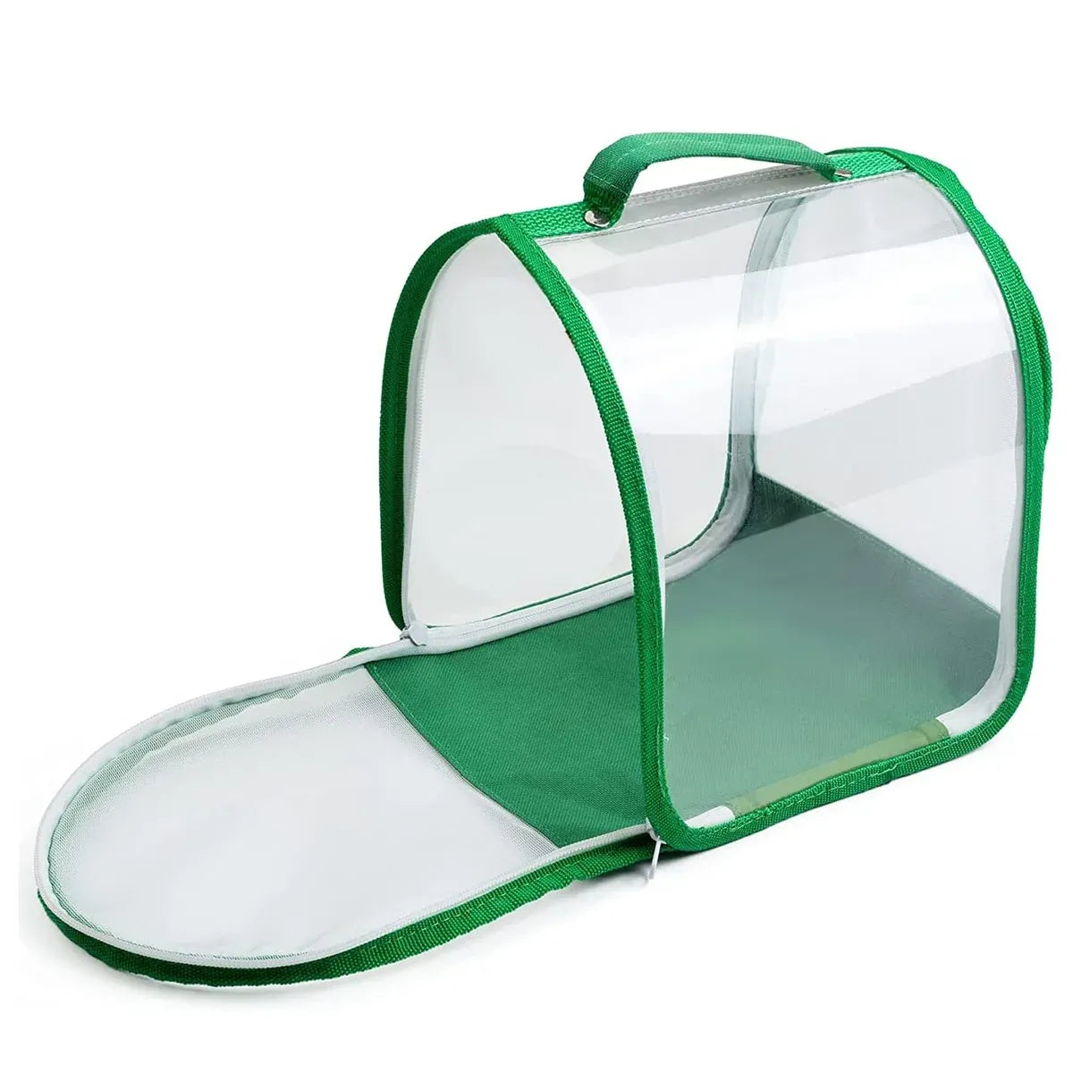 Transparent portable foldable insect cage by Everything Baby for outdoor bug collecting, designed for kids' outdoor play and exploration.