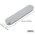 Metal pencil box storage case set with 20 tin pen holders, durable organizer for kids' pens and pencils by Everything Baby.