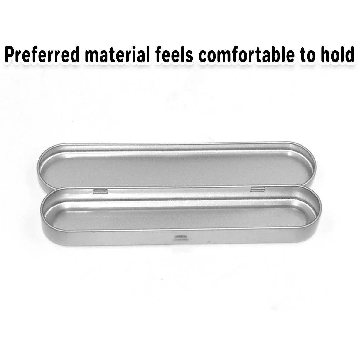 Set of 20 metal pencil boxes by Everything Baby, durable tin pen holders for kids' stationery storage and organization.