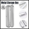 20-piece metal pencil storage case by Everything Baby, durable tin pen holder for organizing pens and pencils in kids' stationery.