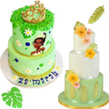 Palm tree turtle leaf cookie cutter fondant mold for cake decorating and sugarcraft, suitable for kids' pretend play baking.