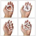 Palm tree, turtle, and leaf cookie cutter fondant mould for cake decorating and sugarcraft, ideal for baby and kids pretend play.