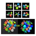 Colorful glow-in-the-dark pebbles stones for fish tanks, gardens, and outdoor play, by Everything Baby, 100-piece set.