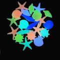Colorful glow-in-the-dark pebbles for fish tanks, gardens, and outdoor play, 100-piece set by Everything Baby.