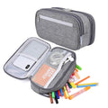 Two large capacity multifunctional pencil cases from Everything Baby, ideal for school and office storage with multiple compartments.