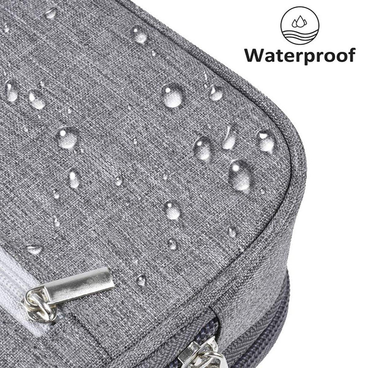 Two large capacity multifunctional pencil cases from Everything Baby, ideal for school and office storage, featuring multiple compartments.