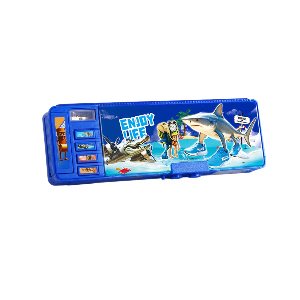 Astronaut-themed multifunctional pencil case by Everything Baby, designed for kids' stationery and school supplies organizer.