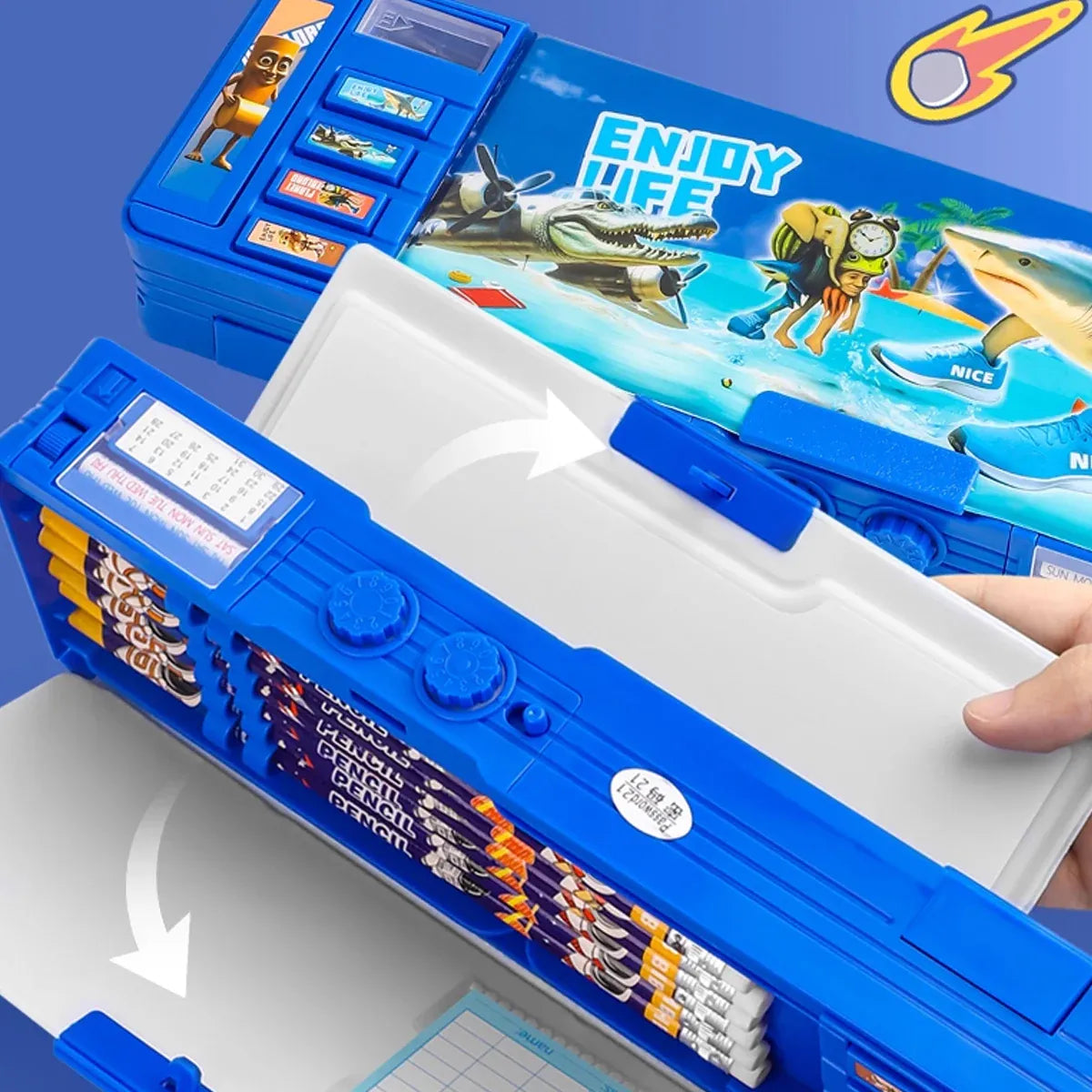 Astronaut-themed multifunctional pencil case for kids, ideal for stationery storage, with space-inspired design by Everything Baby
