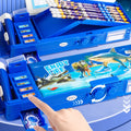 Astronaut-themed multifunctional pencil case by Everything Baby, designed for stationery and school supplies organization.