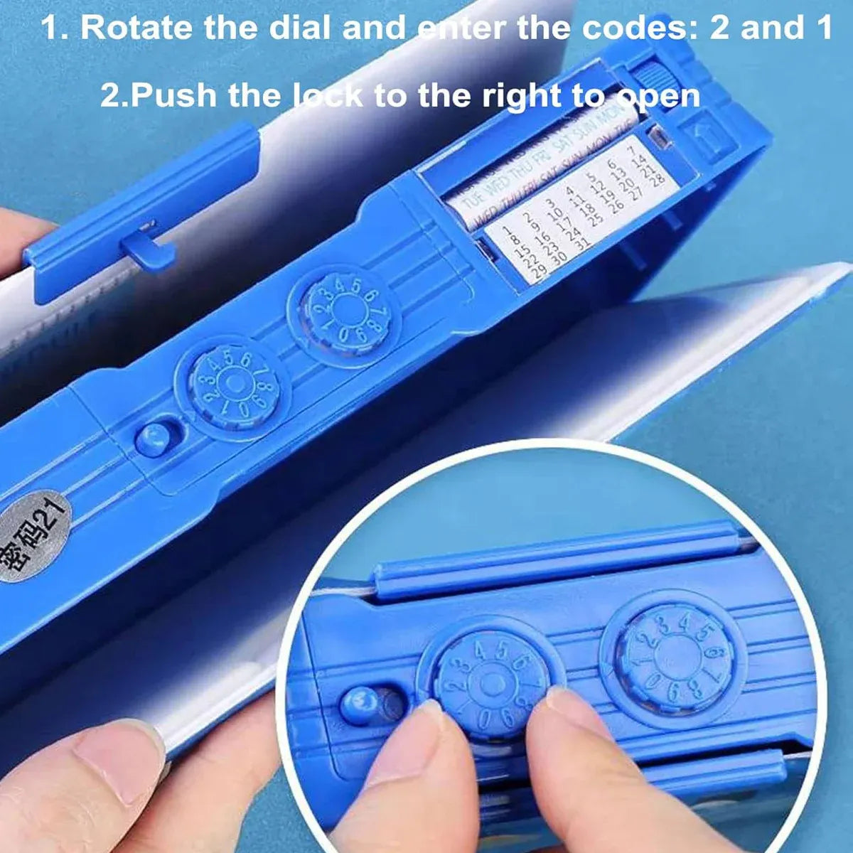 Astronaut-themed multifunctional pencil case by Everything Baby for kids, with compartments for stationery and school supplies.