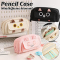 Pink embroidered multifunction pencil case for boys and girls, large capacity storage for pens and pencils, by Everything Baby.