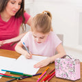 Large capacity pink pencil case with 200 slots from Everything Baby, designed for kids' stationery organization.