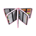 Large capacity pink pencil case with 200 slots, ideal for kids and students, by Everything Baby, featuring a rose design.