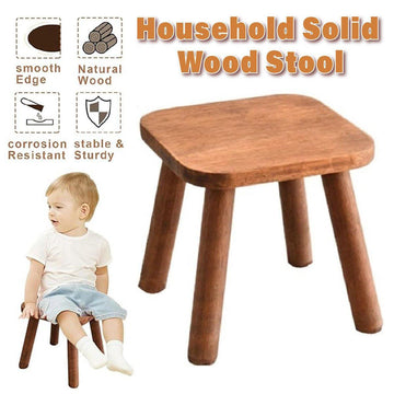 Wooden Short Stool Living Room Shoe Changing Stool Home Furniture Seat