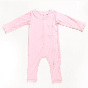 Ponchik Babies + Kids - Magnetic Bamboo Body Suit - Pink