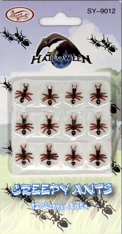 MINI FAKE ANTS Trick Halloween Scary Creepy Joke Prank Small Gag Toy Bug - 480 Ants