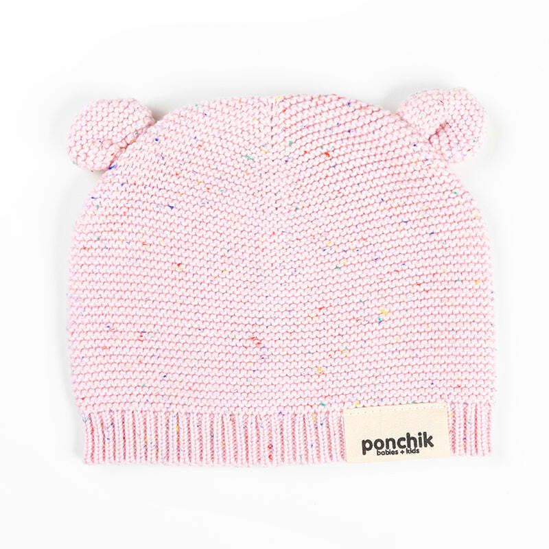 Baby and kids bear beanie hat by Everything Baby, warm winter hat with adorable bear design for toddlers and young children.