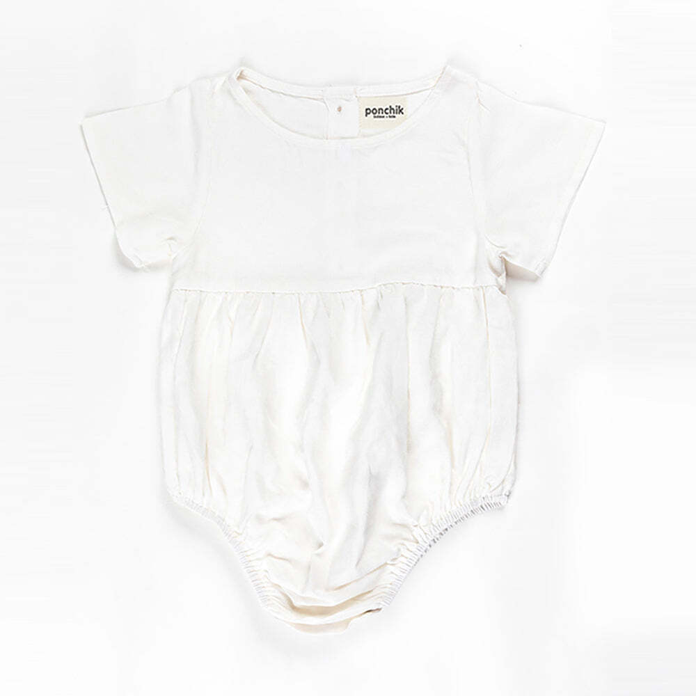Linen romper for babies and kids by Everything Baby, size 2 years, with a daisy pattern, perfect for toddlers' casual wear.