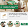 Portable 1500-piece jigsaw puzzle table with folding legs, ideal for kids' activity and puzzle storage by Everything Baby.