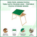 Portable 1500-piece jigsaw puzzle table with folding legs from Everything Baby, ideal for kids' activity toy puzzles.