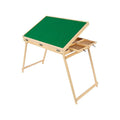 Foldable puzzle table with 1500-piece jigsaw puzzle on a portable storage board, designed for kids' activity and play.