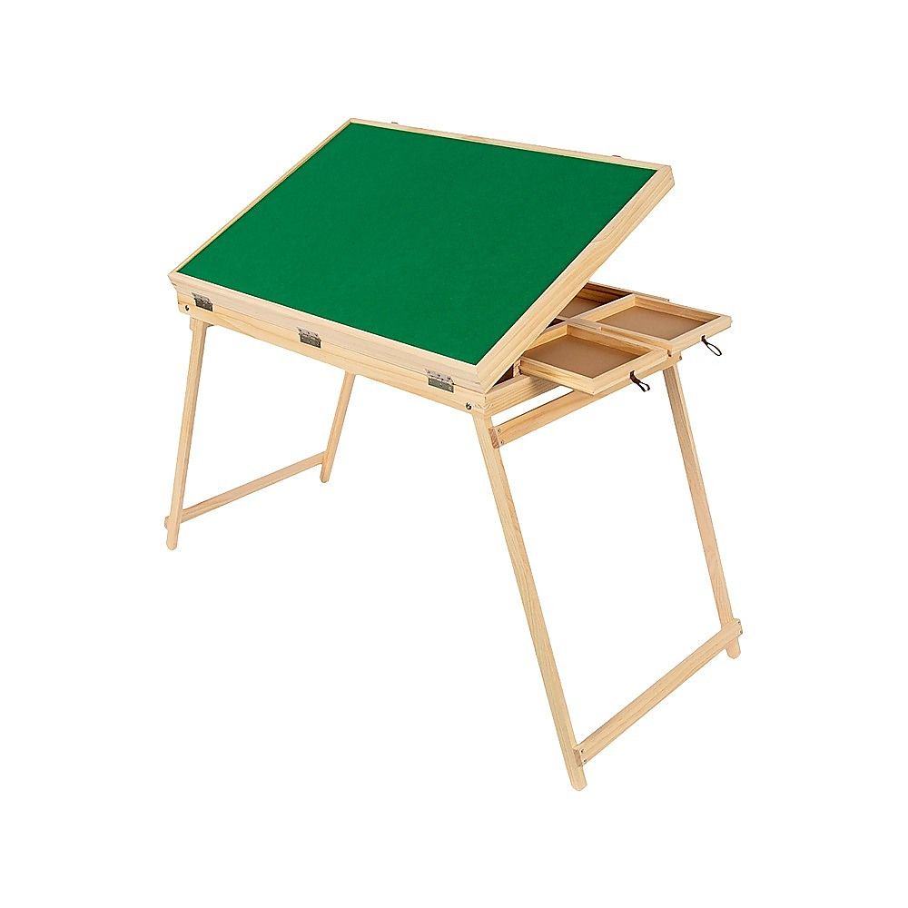 Foldable puzzle table with 1500-piece jigsaw puzzle on a portable storage board, designed for kids' activity and play.