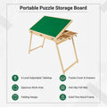 Foldable 1500-piece jigsaw puzzle table with storage and portable design, ideal for kids' activity and puzzle play.