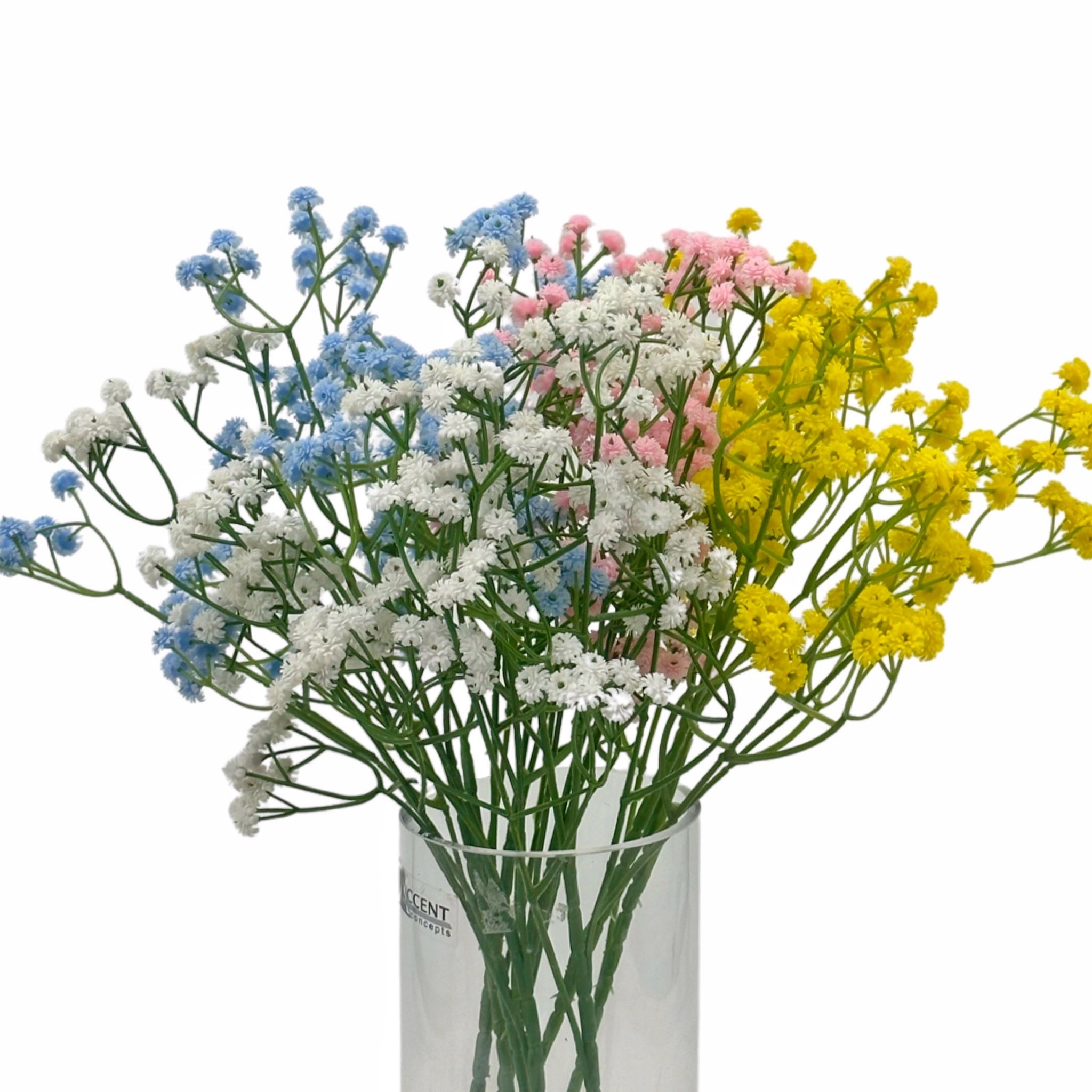 bulk 36 Artificial Baby Breath 62cm 4 Assorted 10x62cm