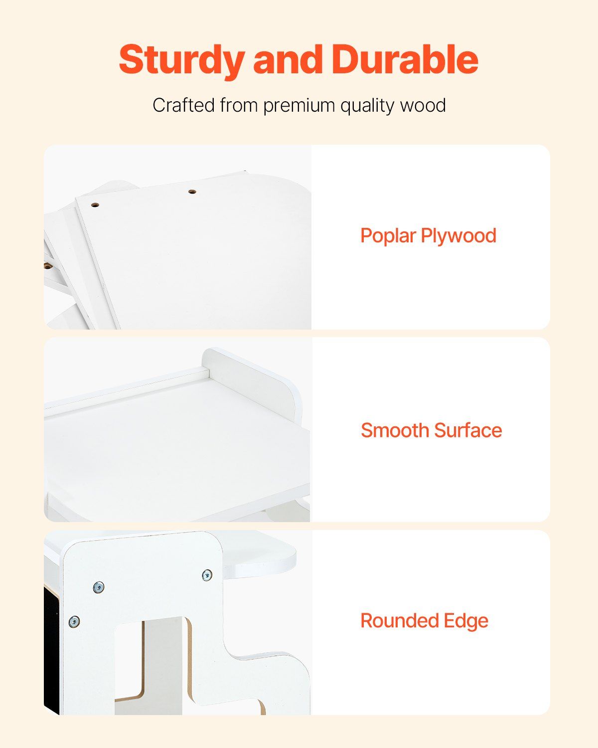 White Montessori Weaning Table and Chair Set for toddlers with chalkboard, perfect for reading, eating, and play.