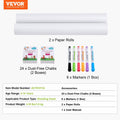 32-piece kid's art easel accessory set with chalks, dry-erase markers, and paper rolls for children's art and drawing activities