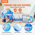 Royal blue 3-in-1 kids play tent with tunnel, rocket theme, suitable for boys, girls, babies, and toddlers, by Everything Baby.
