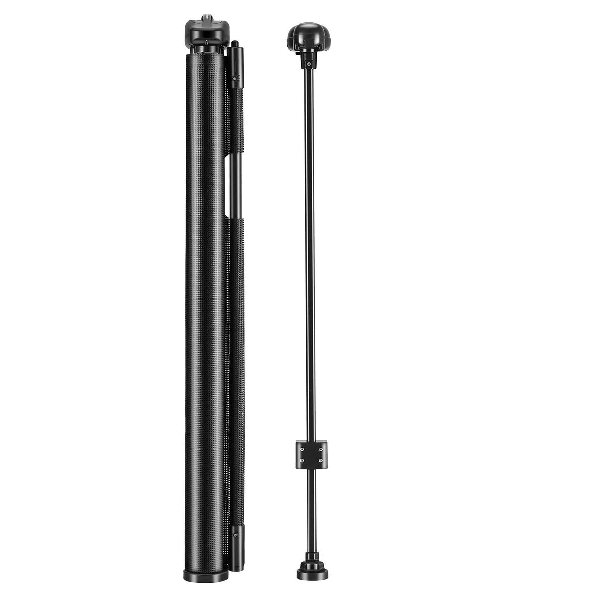 Retractable mesh baby gate by Everything Baby, 870mm tall, extends to 1800mm wide, black safety gate for stairs and doorways.